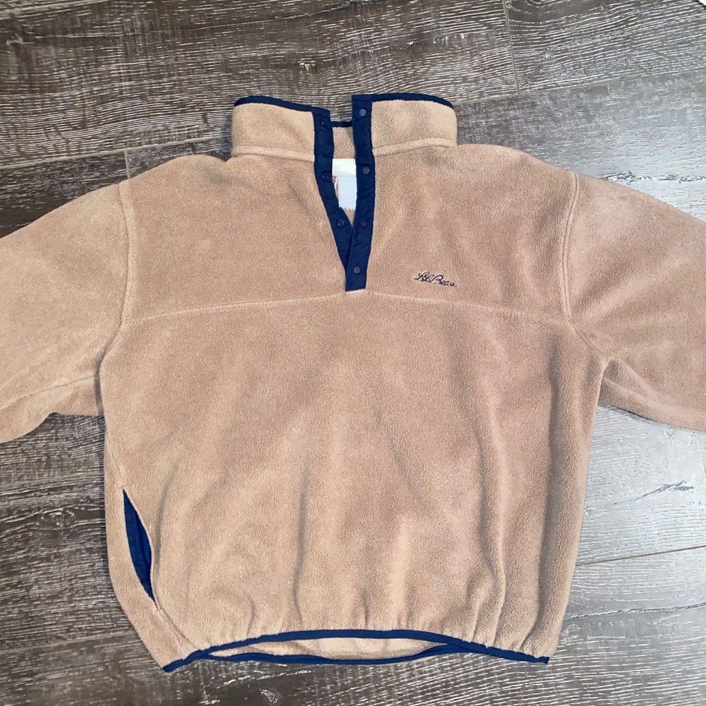 Vintage L.L. Bean Golden Brown fleece Pullover
